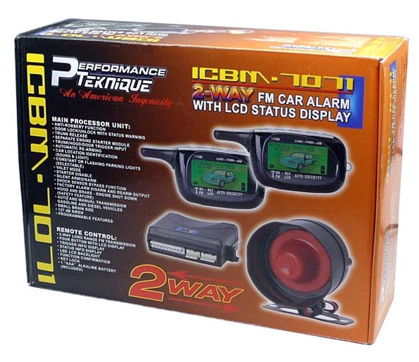 Way LCD Pagers Car Alarm System w Remote Engine Start